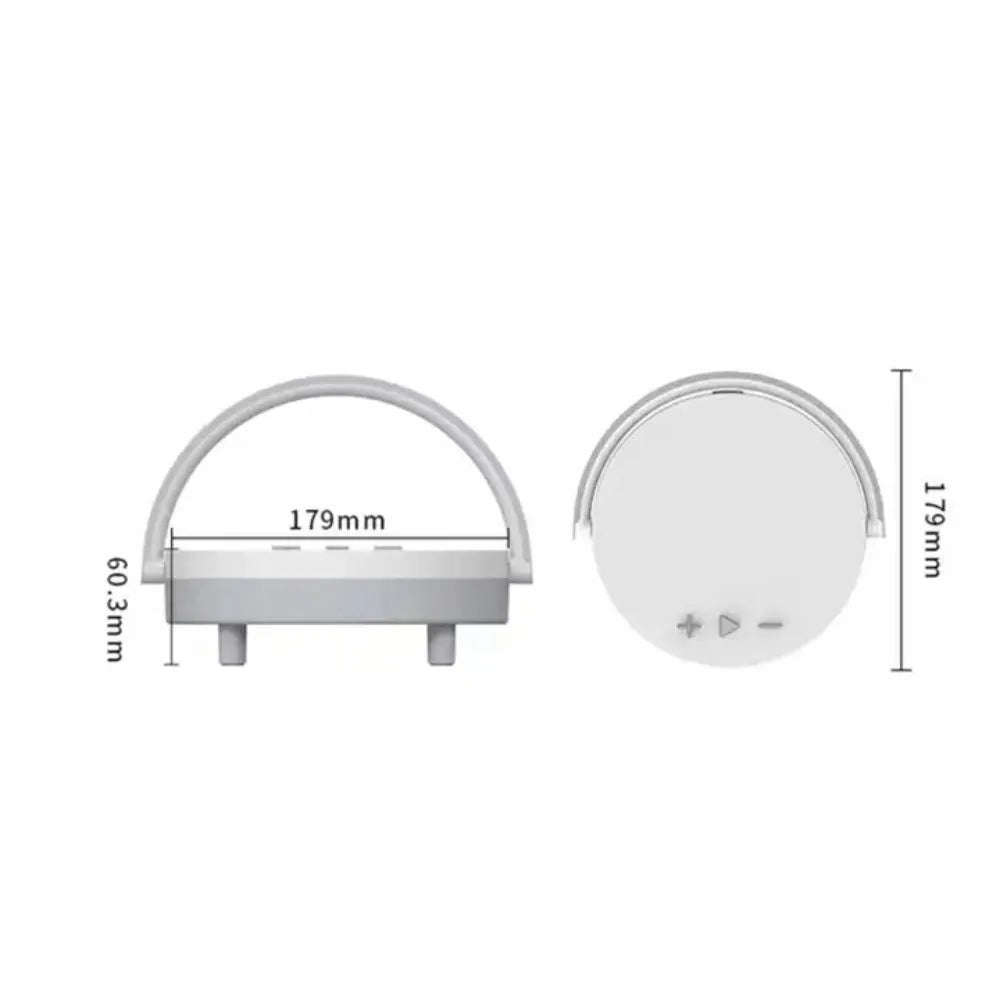 CAIXA DE SOM COM CARREGADOR POR INDUÇÃO 15W LED - KAIDI - KNC-8860
