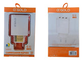 KIT CARREGADOR 2 USB 3.1A - AGOLD - CA22