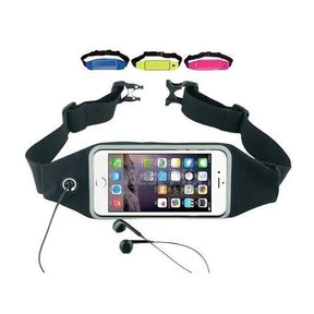 Kit Corrida - Fone Neckband Bluetooth + Pochete + Braçadeira