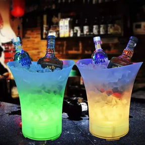 BALDE DE BEBIDAS COM CAIXA DE SOM BLUETOOTH LED RGB - AL-8707 - ALTOMEX