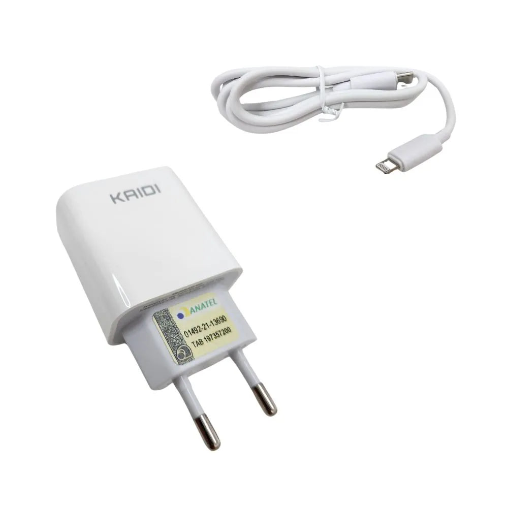 KIT CARREGADOR TURBO PD 20W - KAIDI - KD-108