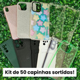 Kit de 50 Capinhas Sortidas - MEGA SALDÃO