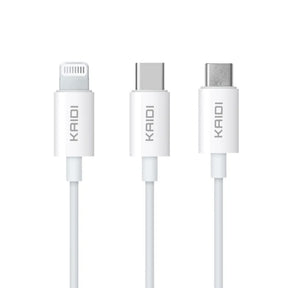 KIT CARREGADOR DE CELULAR 3A 20W + CABO - KAIDI - KD-670