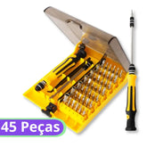 Kit de Chaves p/ Manutenção c/ Imã - 45Pçs - Exbom - 1182