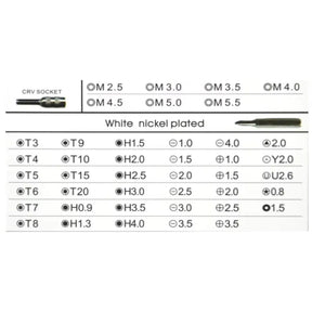 Kit de Chaves p/ Manutenção c/ Imã - 45Pçs - Exbom - 1182