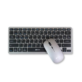 KIT TECLADO E MOUSE SEM FIO BRUSHED BLACK - HREBOS - HS-525K